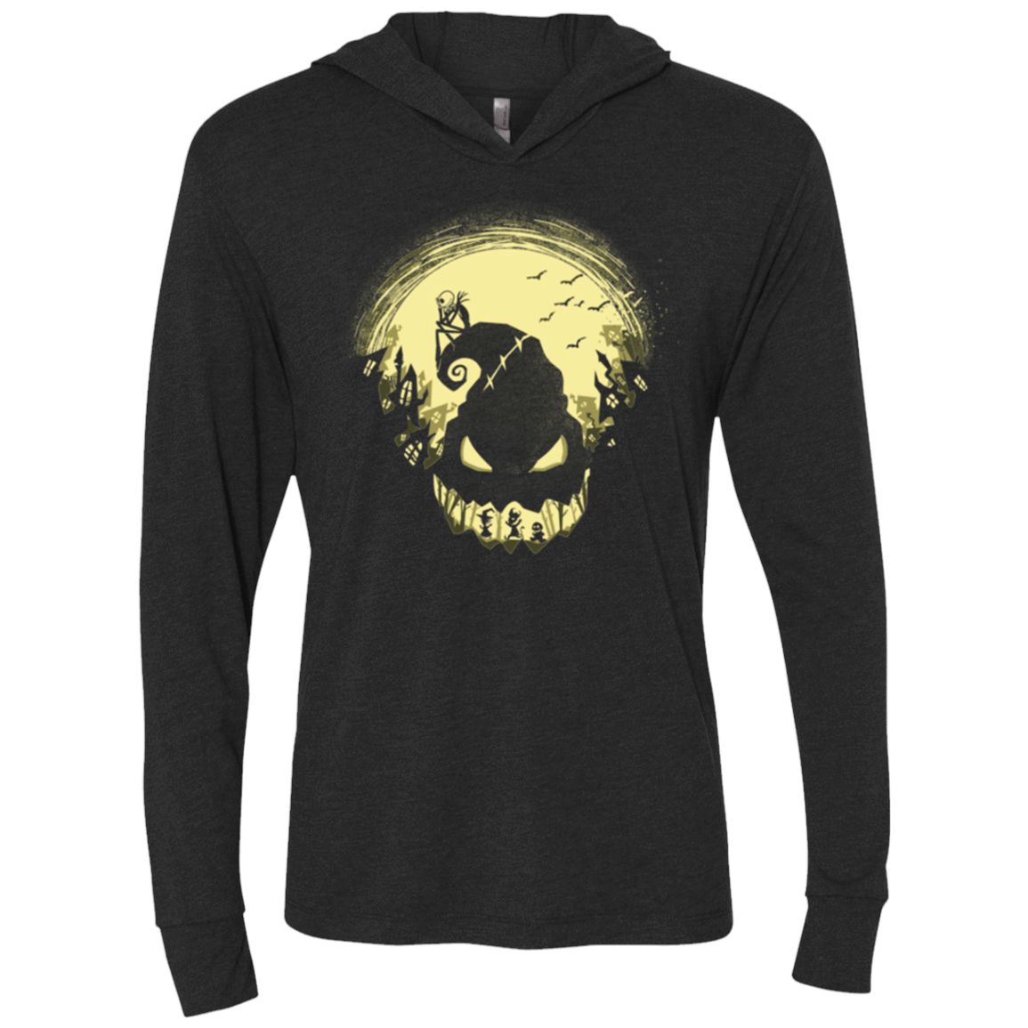 T-Shirts Vintage Black / X-Small Jack's Nightmare Triblend Long Sleeve Hoodie Tee