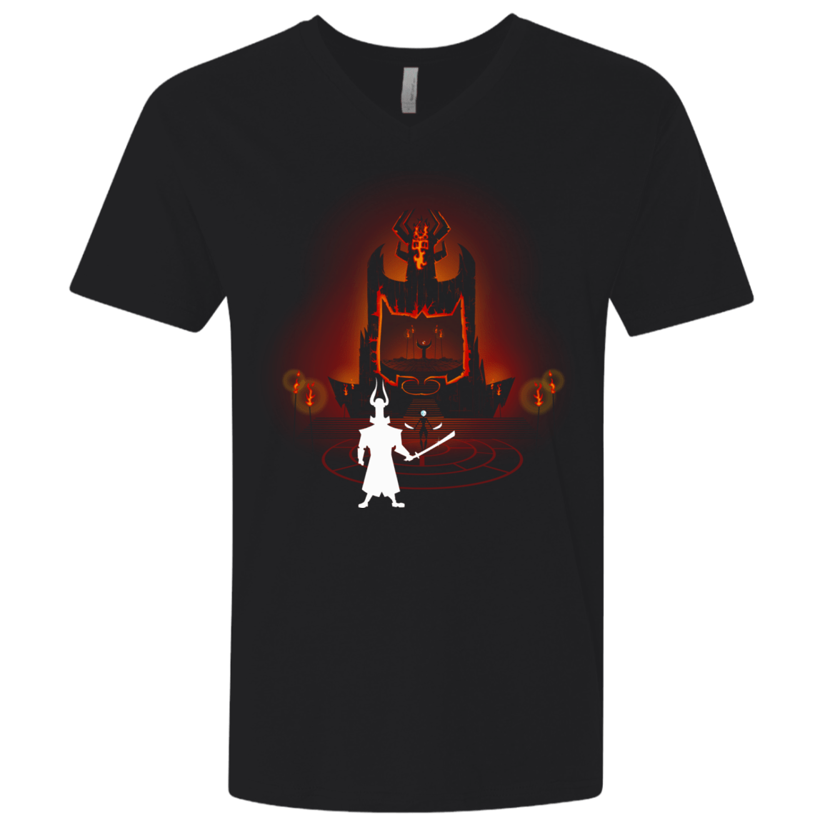 T-Shirts Black / X-Small Jacks Back Men's Premium V-Neck