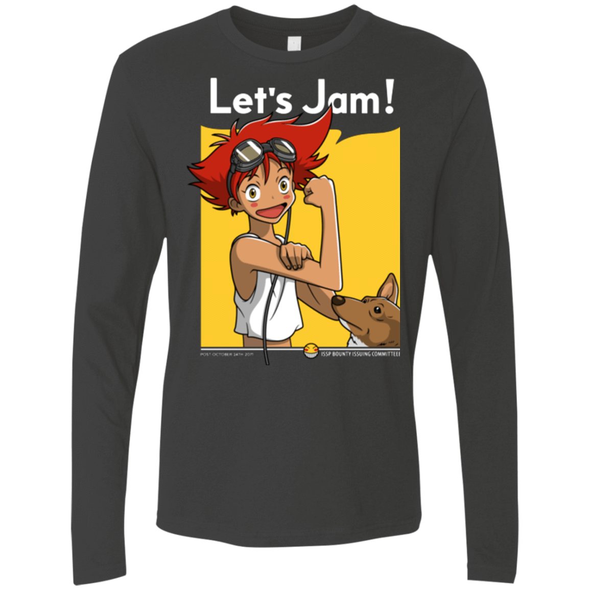 T-Shirts Heavy Metal / Small JAMMING WITH EDWARD Men's Premium Long Sleeve