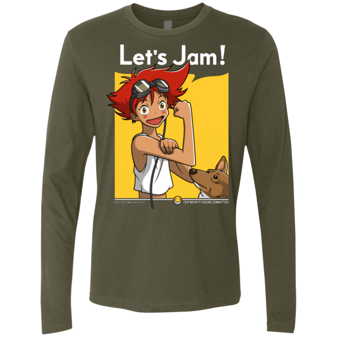 T-Shirts Military Green / Small JAMMING WITH EDWARD Men's Premium Long Sleeve