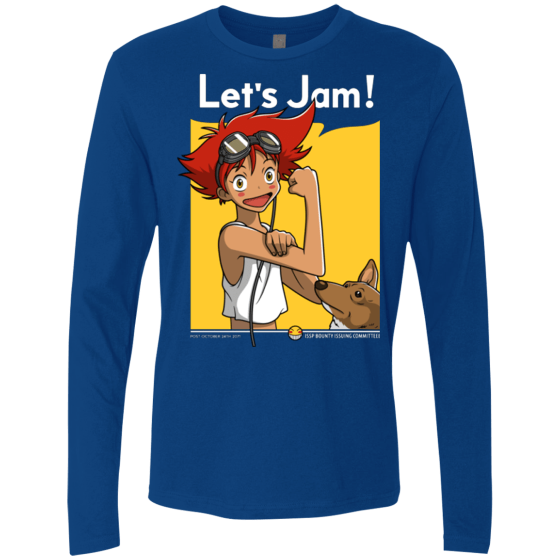 T-Shirts Royal / Small JAMMING WITH EDWARD Men's Premium Long Sleeve