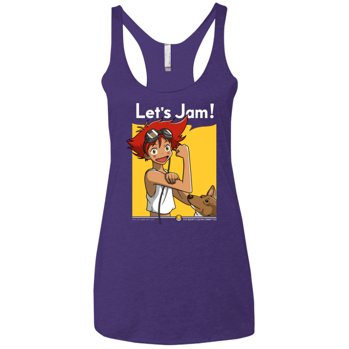 T-Shirts Purple / X-Small JAMMING WITH EDWARD Women's Triblend Racerback Tank