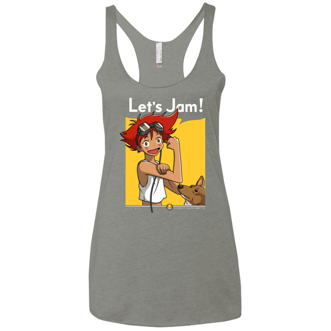 T-Shirts Venetian Grey / X-Small JAMMING WITH EDWARD Women's Triblend Racerback Tank