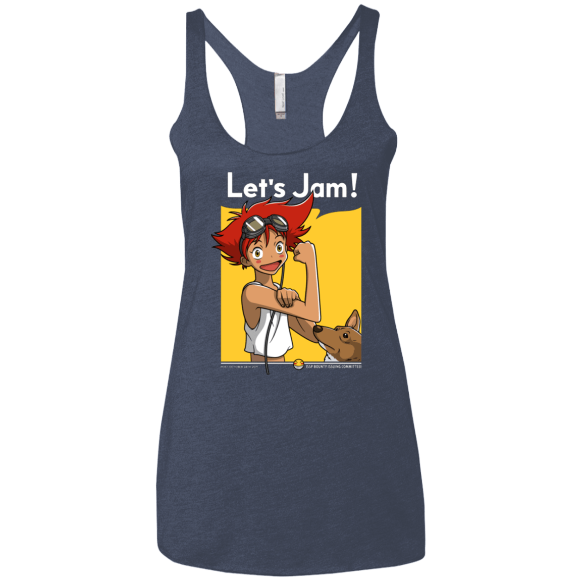 T-Shirts Vintage Navy / X-Small JAMMING WITH EDWARD Women's Triblend Racerback Tank