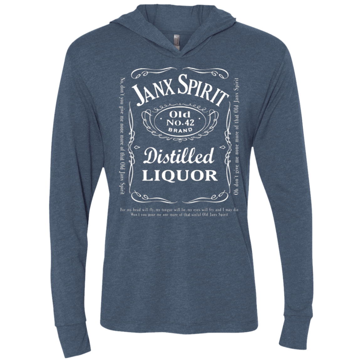 T-Shirts Indigo / X-Small Janx Triblend Long Sleeve Hoodie Tee