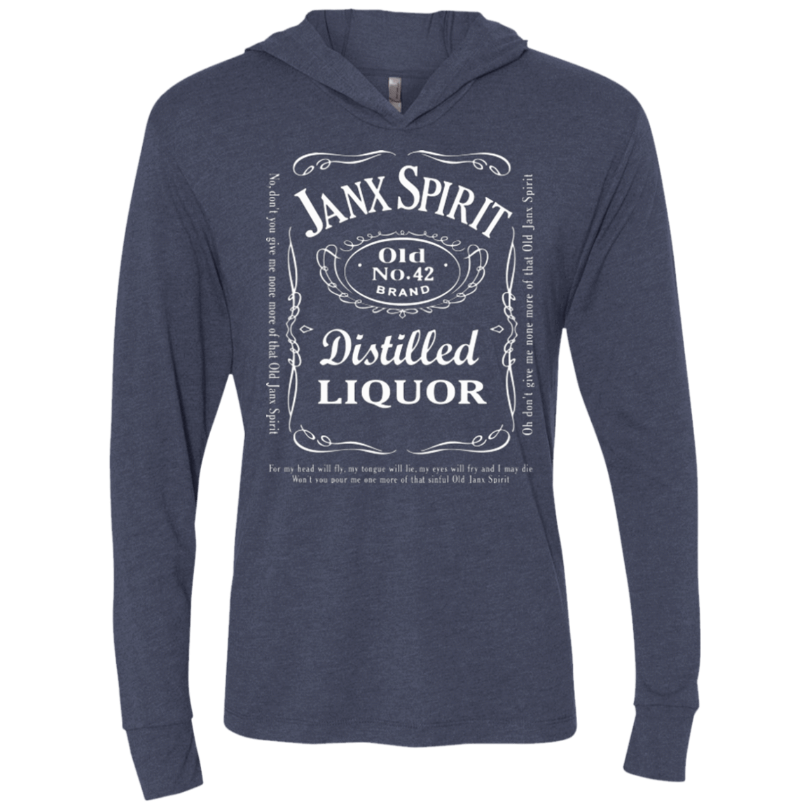 T-Shirts Vintage Navy / X-Small Janx Triblend Long Sleeve Hoodie Tee