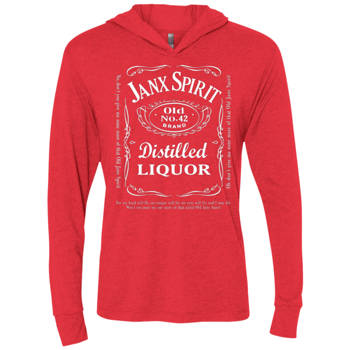 T-Shirts Vintage Red / X-Small Janx Triblend Long Sleeve Hoodie Tee