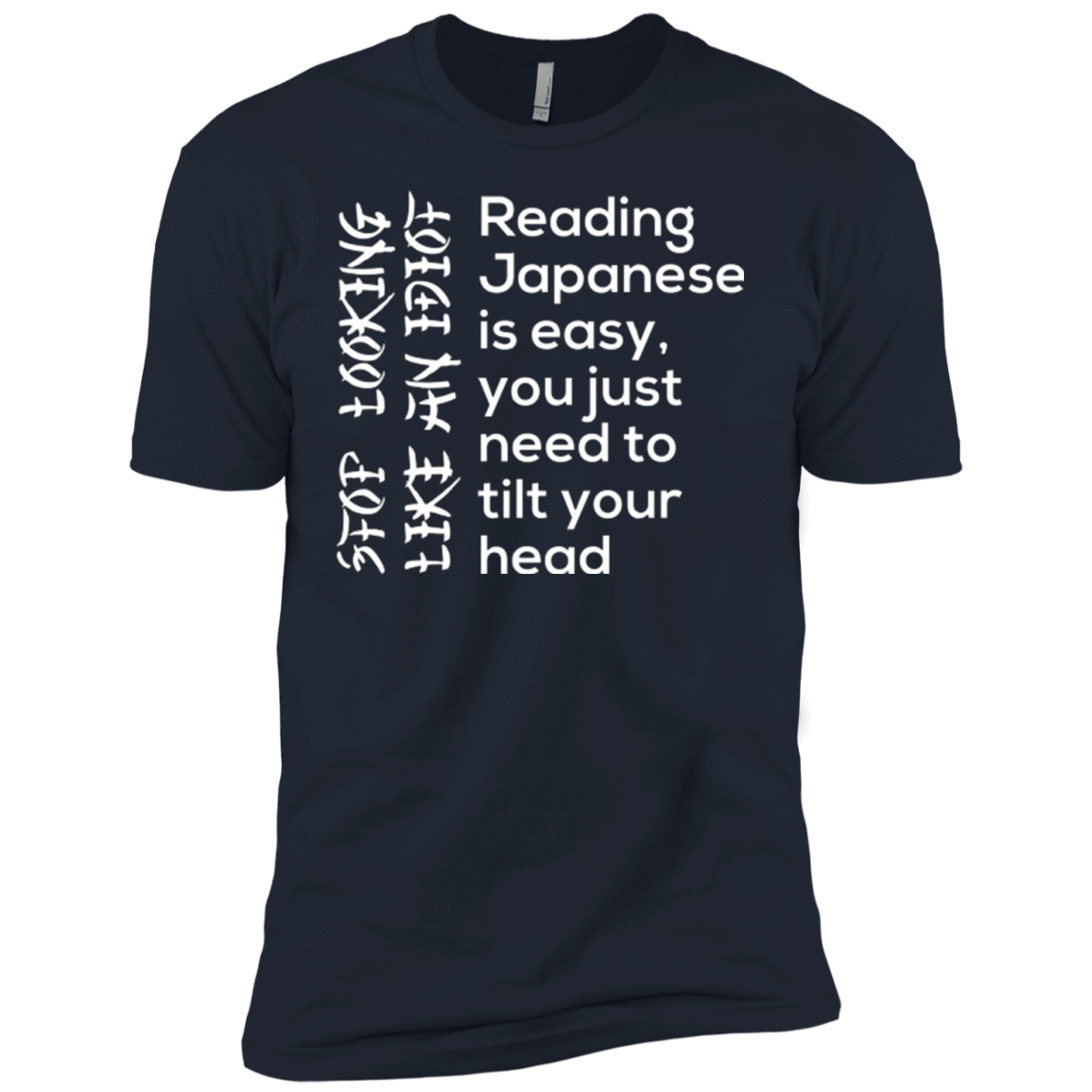 T-Shirts Midnight Navy / YXS Japanese Boys Premium T-Shirt