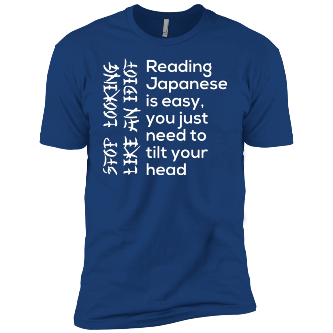 T-Shirts Royal / YXS Japanese Boys Premium T-Shirt