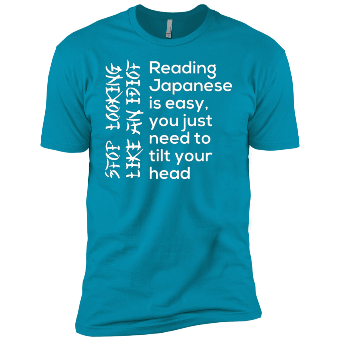 T-Shirts Turquoise / YXS Japanese Boys Premium T-Shirt