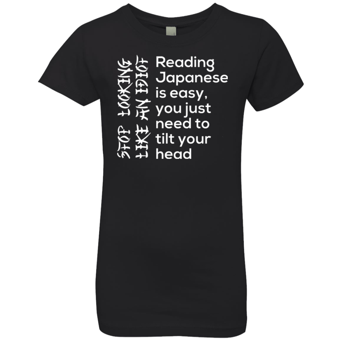 T-Shirts Black / YXS Japanese Girls Premium T-Shirt