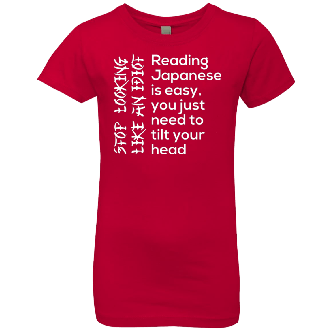 T-Shirts Red / YXS Japanese Girls Premium T-Shirt