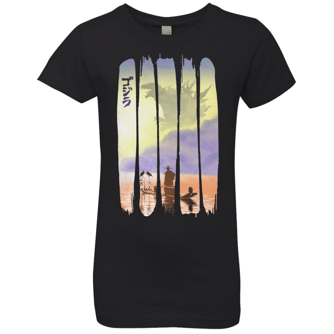 T-Shirts Black / YXS Japanese Kaiju Girls Premium T-Shirt