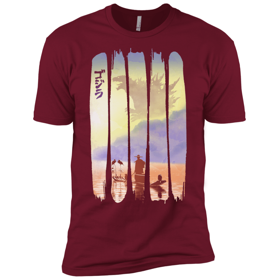 T-Shirts Cardinal / X-Small Japanese Kaiju Men's Premium T-Shirt