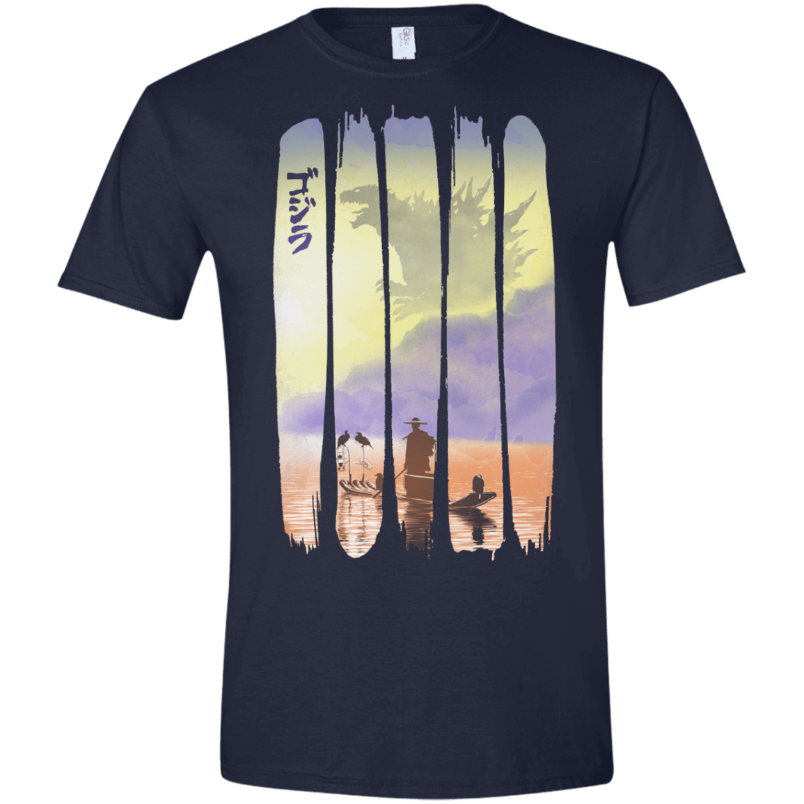 T-Shirts Navy / X-Small Japanese Kaiju Men's Semi-Fitted Softstyle