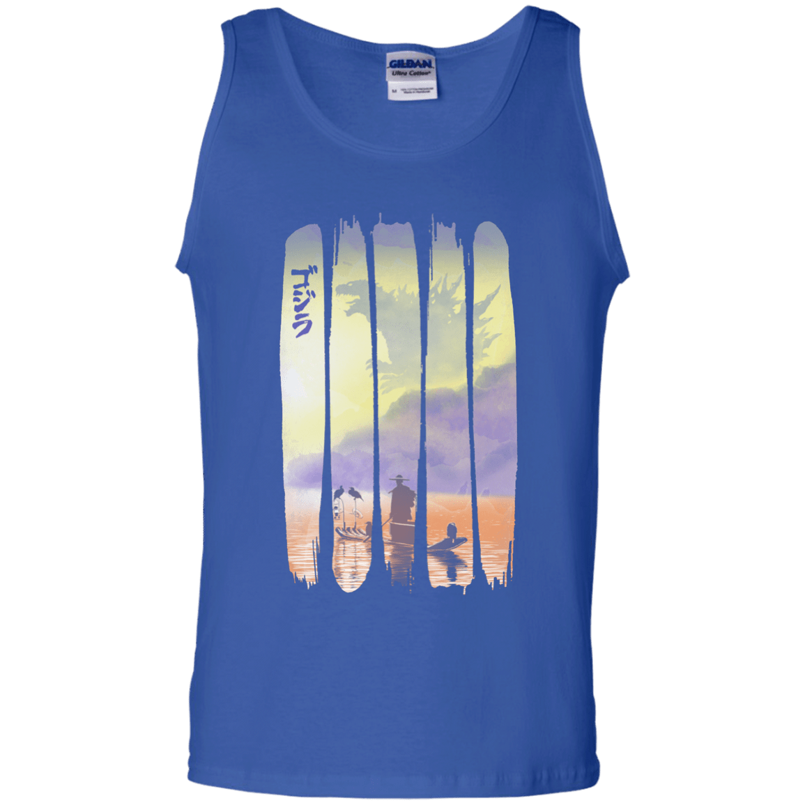 T-Shirts Royal / S Japanese Kaiju Men's Tank Top