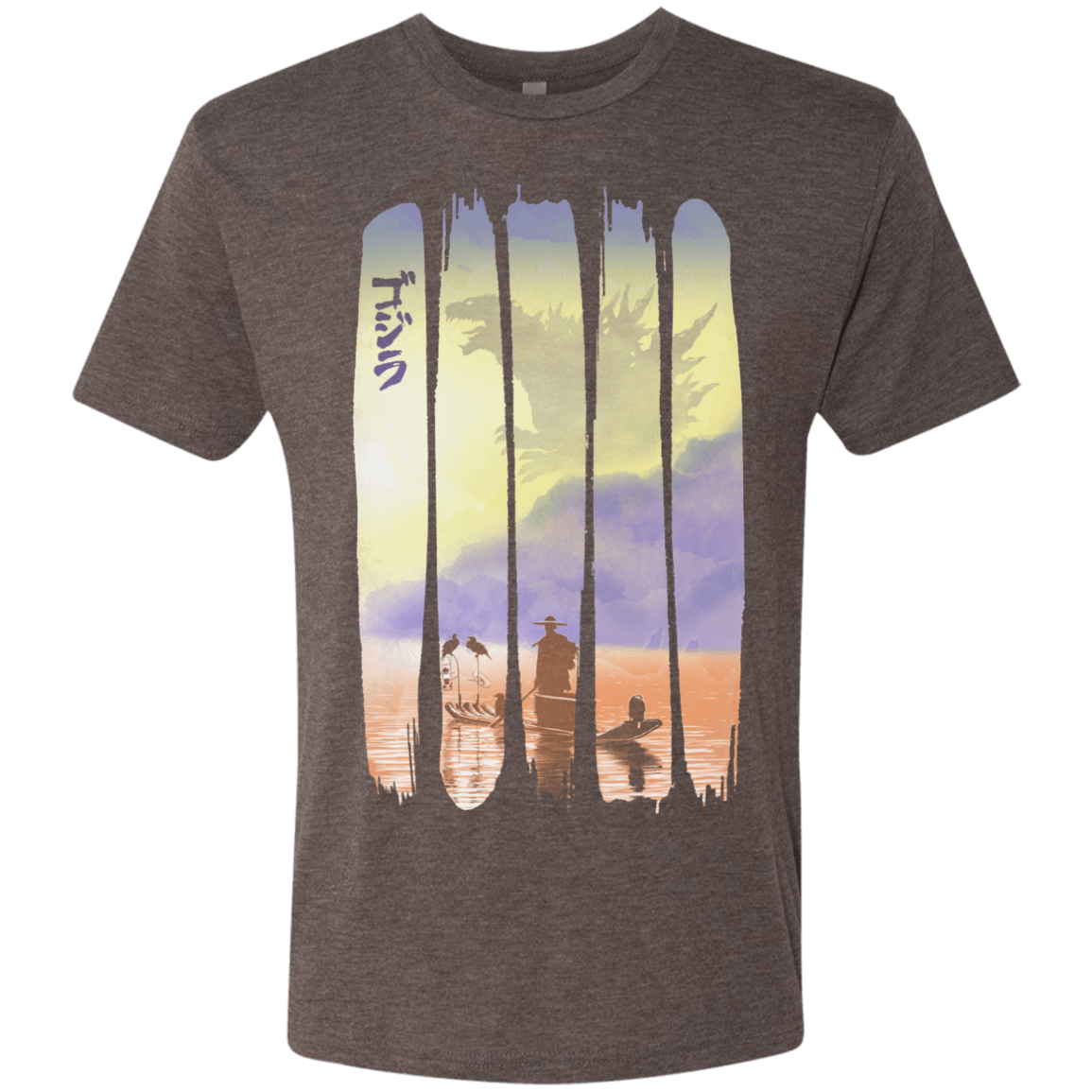 T-Shirts Macchiato / S Japanese Kaiju Men's Triblend T-Shirt