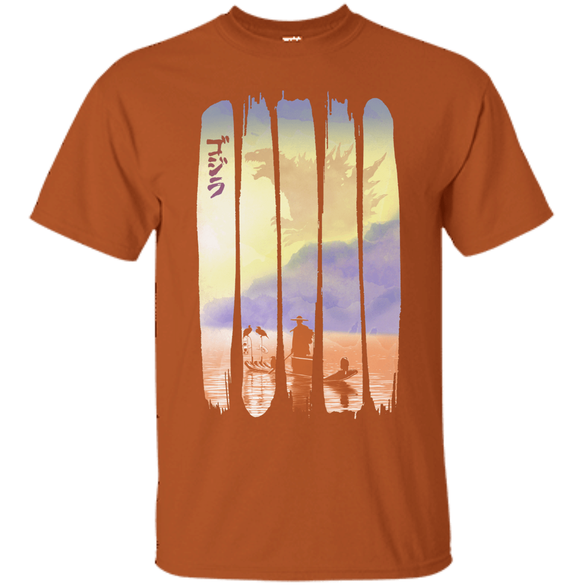 T-Shirts Texas Orange / S Japanese Kaiju T-Shirt