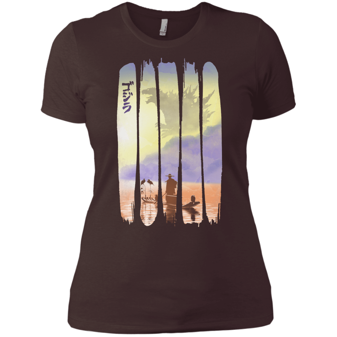 T-Shirts Dark Chocolate / X-Small Japanese Kaiju Women's Premium T-Shirt