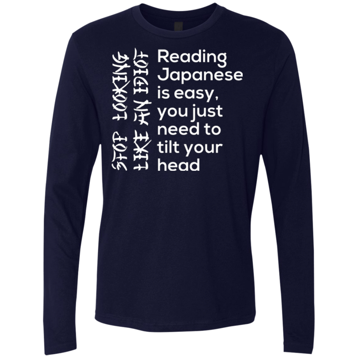 T-Shirts Midnight Navy / Small Japanese Men's Premium Long Sleeve