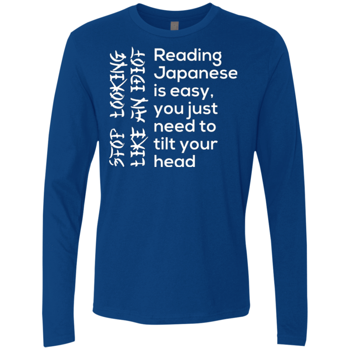 T-Shirts Royal / Small Japanese Men's Premium Long Sleeve