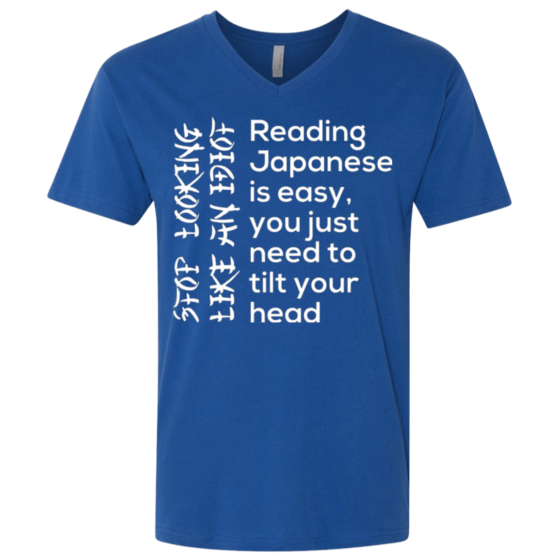 T-Shirts Royal / X-Small Japanese Men's Premium V-Neck