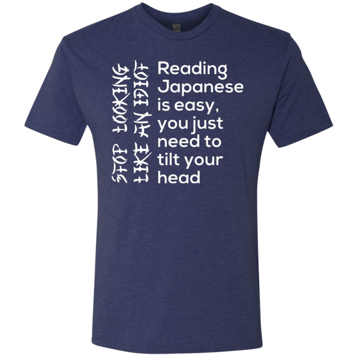 T-Shirts Vintage Navy / Small Japanese Men's Triblend T-Shirt