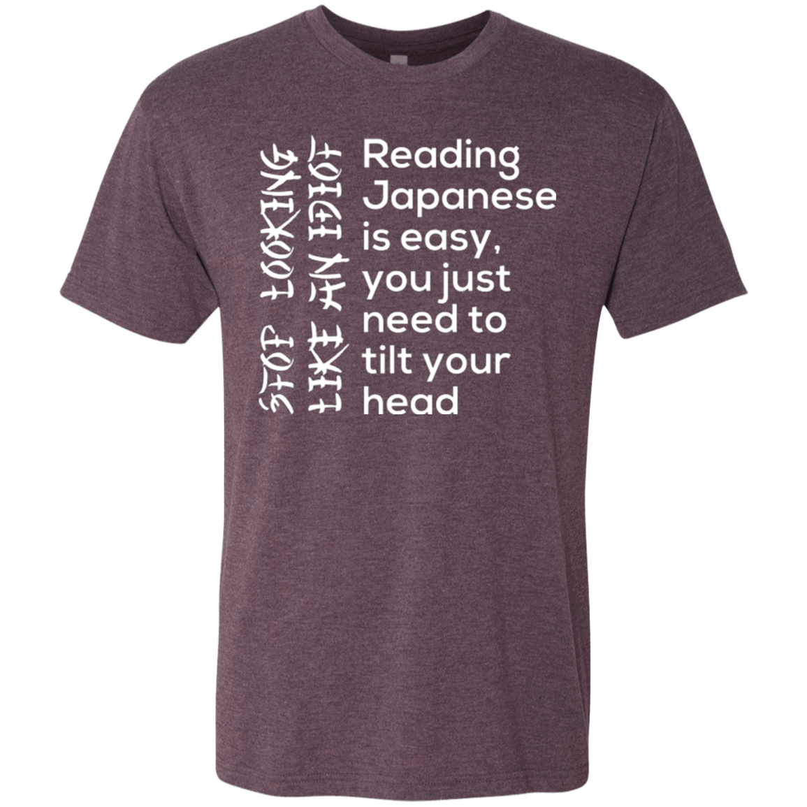 T-Shirts Vintage Purple / Small Japanese Men's Triblend T-Shirt