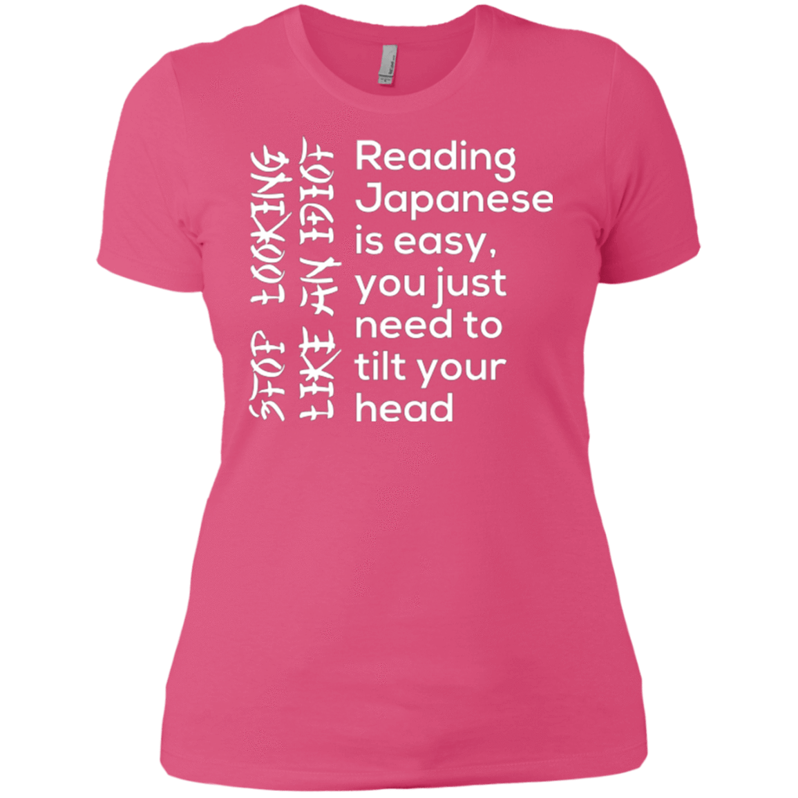 T-Shirts Hot Pink / X-Small Japanese Women's Premium T-Shirt