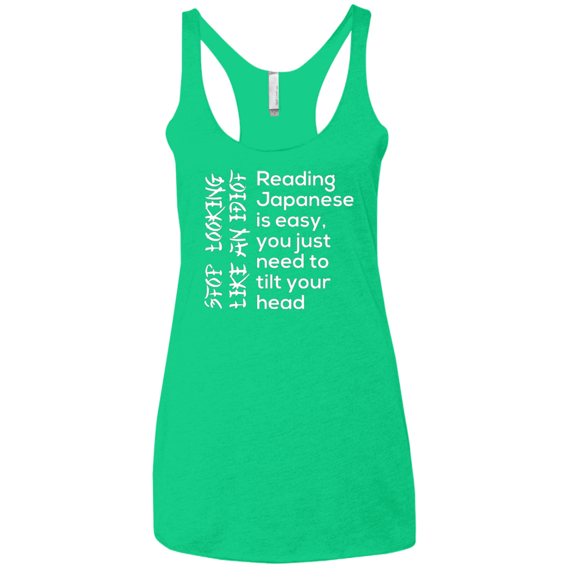 T-Shirts Envy / X-Small Japanese Women's Triblend Racerback Tank