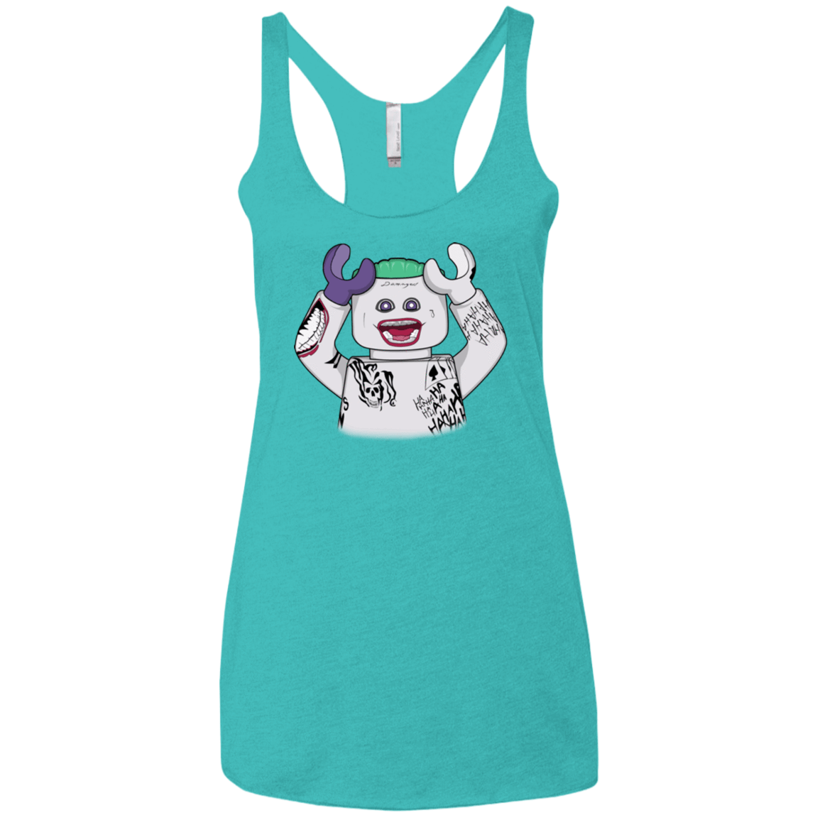 T-Shirts Tahiti Blue / X-Small Jared Lego Women's Triblend Racerback Tank
