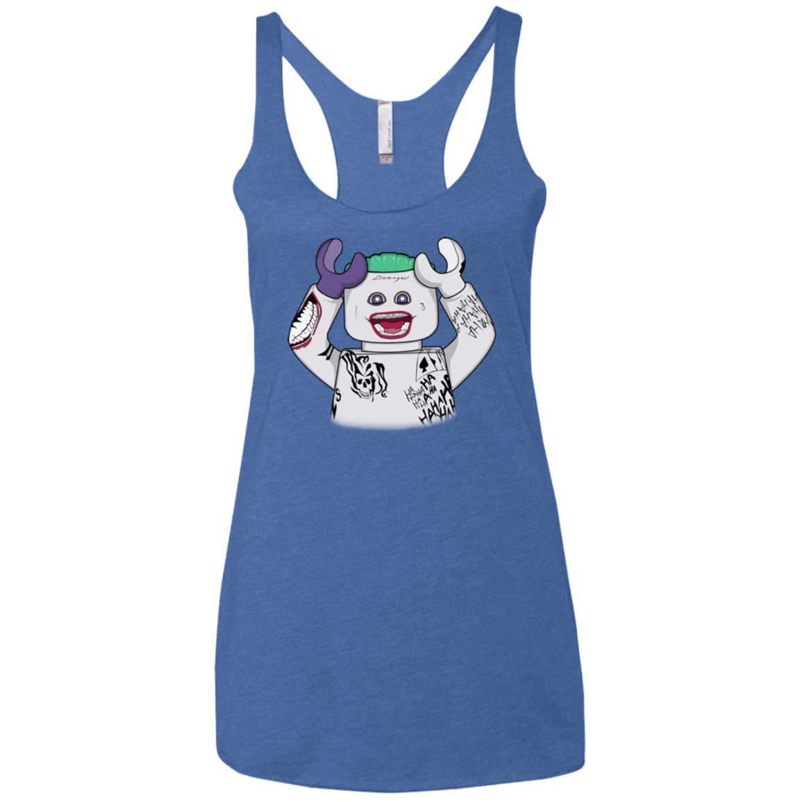 T-Shirts Vintage Royal / X-Small Jared Lego Women's Triblend Racerback Tank
