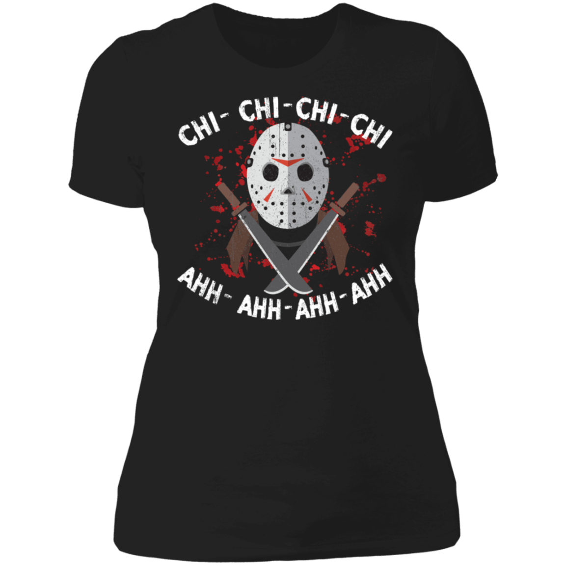 T-Shirts Black / X-Small Jason Mask Chi Chi Women's Premium T-Shirt