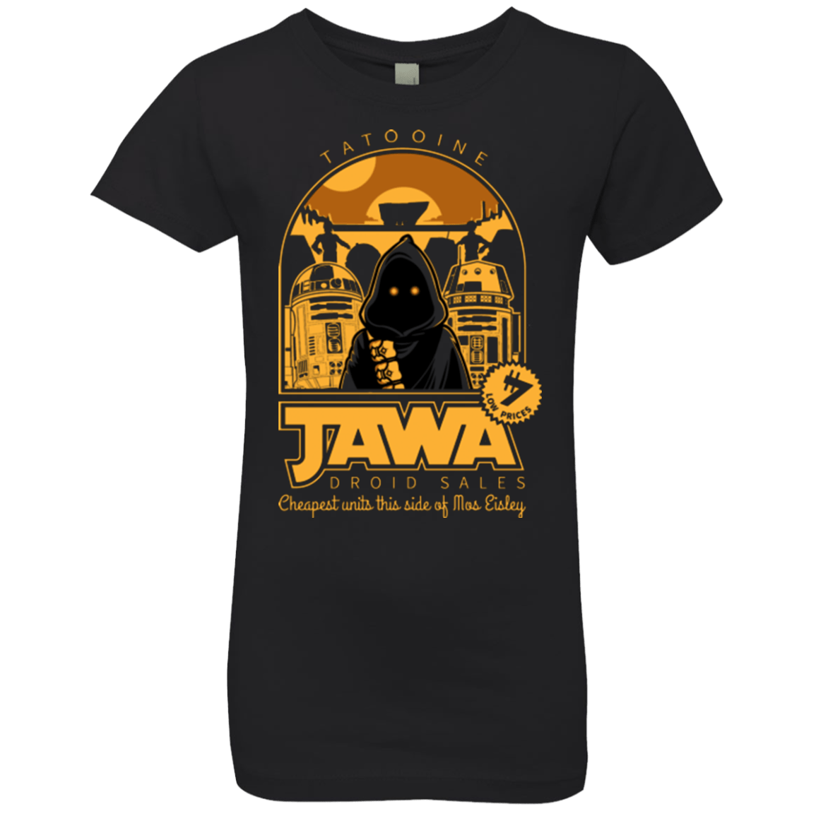 T-Shirts Black / YXS Jawa Droid Sales Girls Premium T-Shirt
