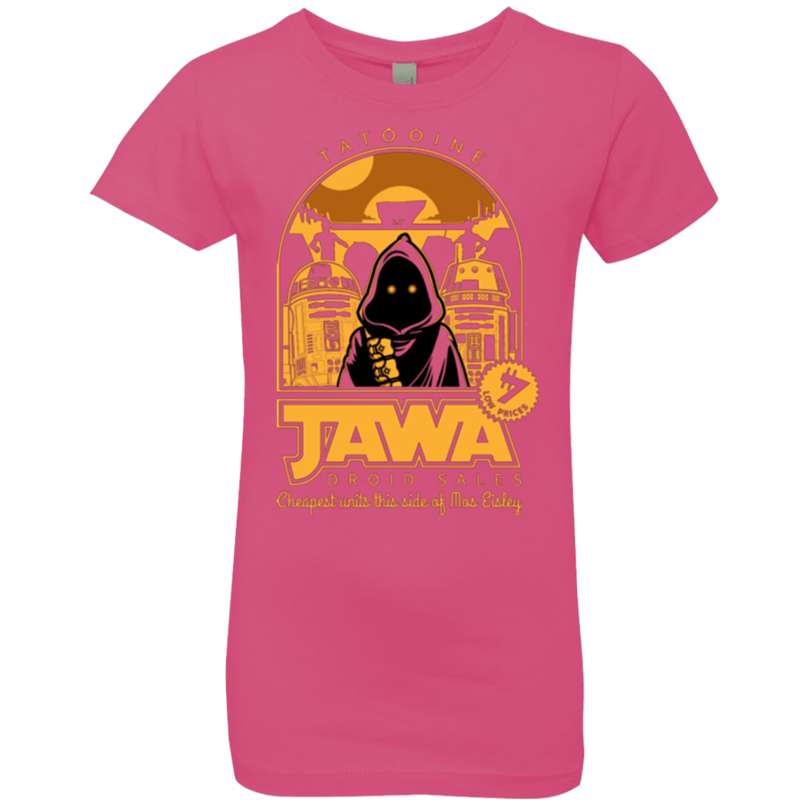 T-Shirts Hot Pink / YXS Jawa Droid Sales Girls Premium T-Shirt