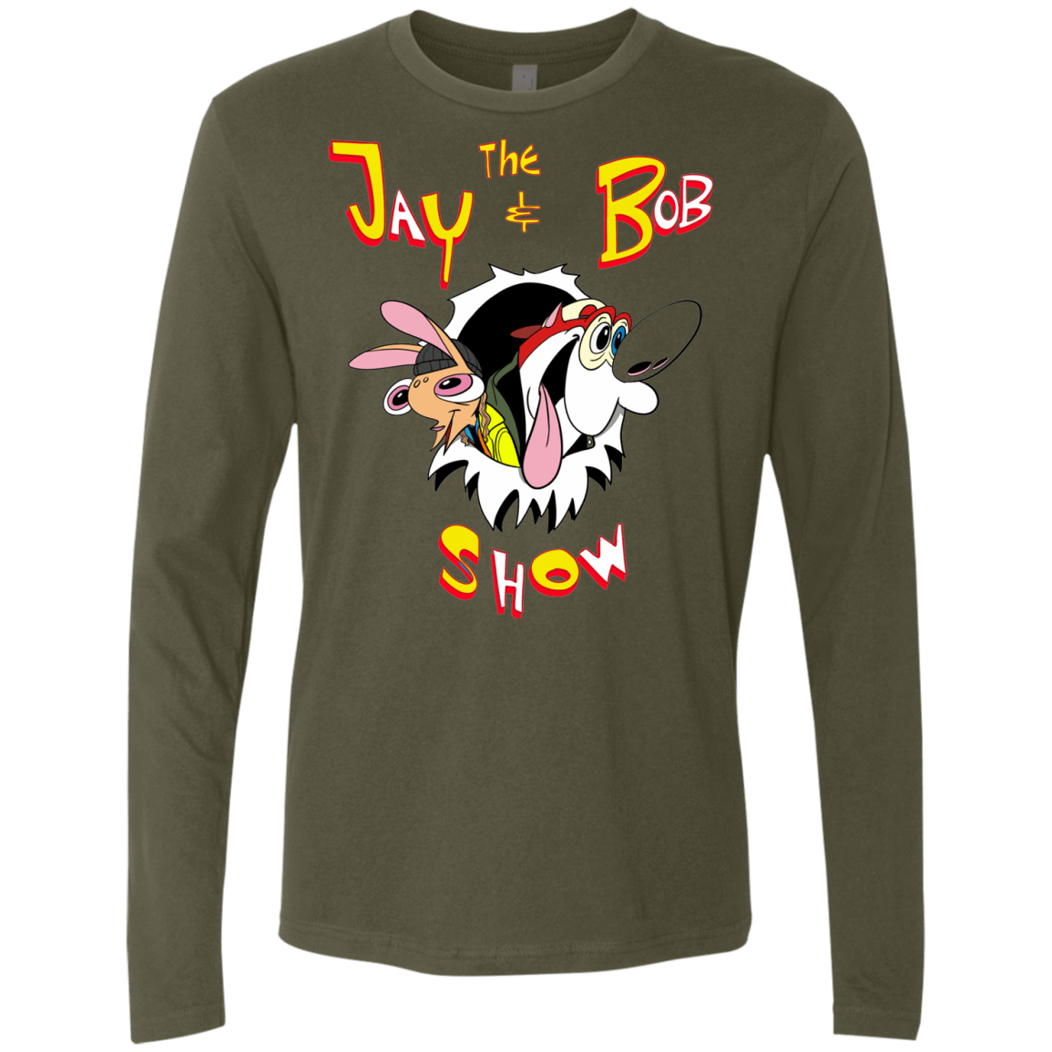 T-Shirts Military Green / S Jay & Bob Men's Premium Long Sleeve
