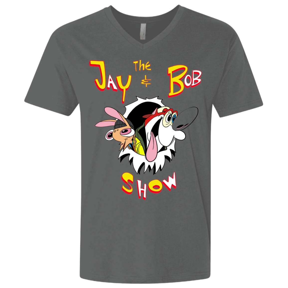 T-Shirts Heavy Metal / X-Small Jay & Bob Men's Premium V-Neck