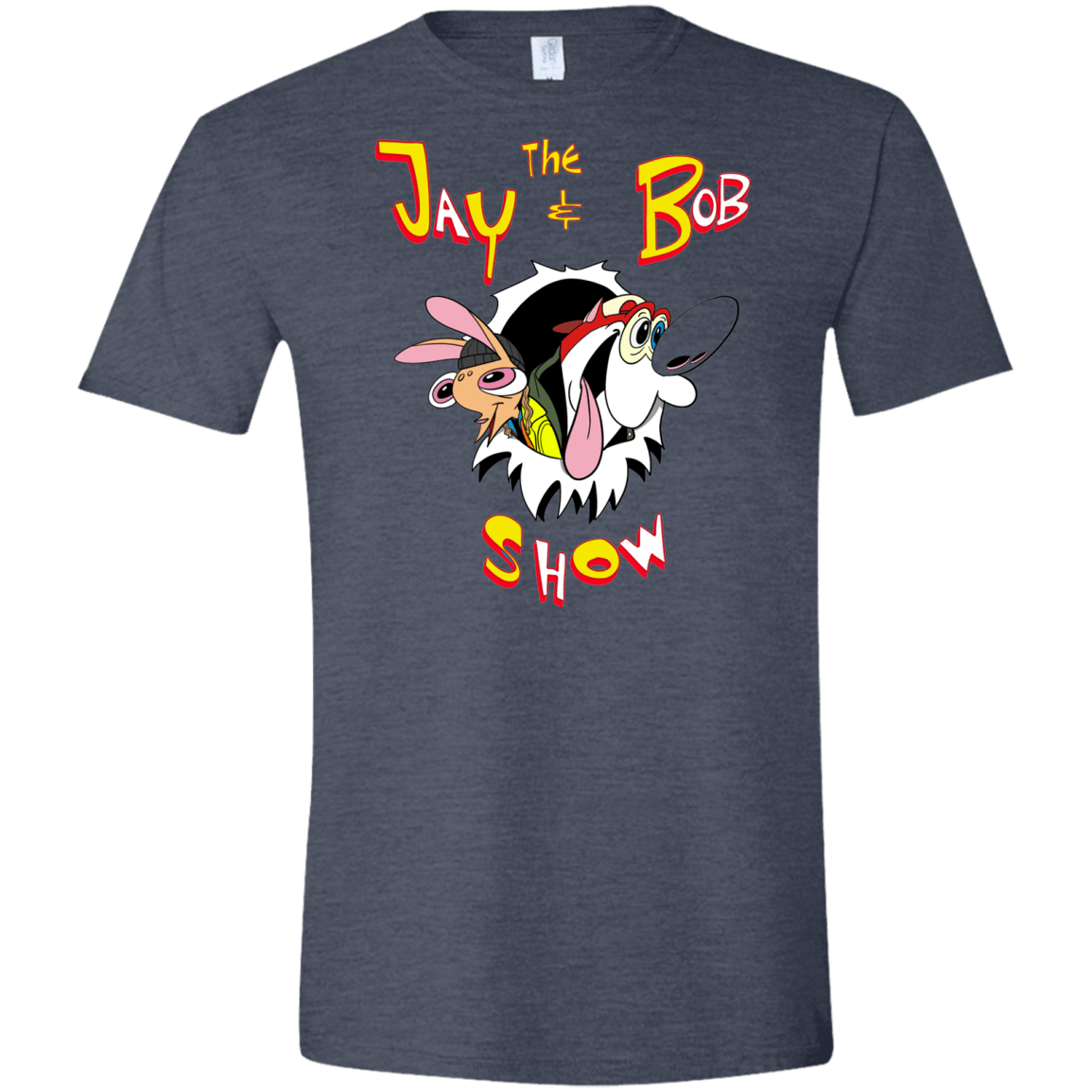 T-Shirts Heather Navy / S Jay & Bob Men's Semi-Fitted Softstyle