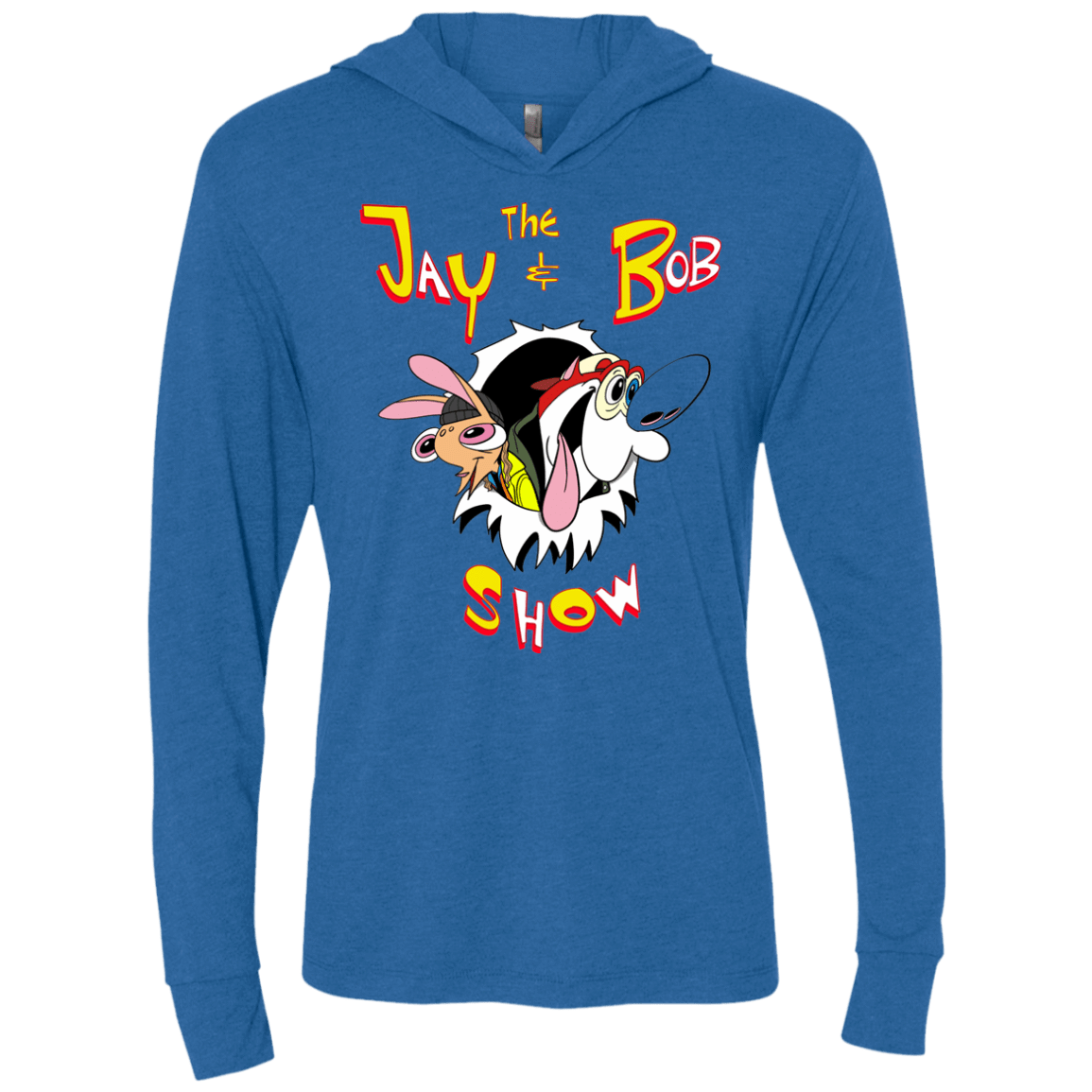 T-Shirts Vintage Royal / X-Small Jay & Bob Triblend Long Sleeve Hoodie Tee