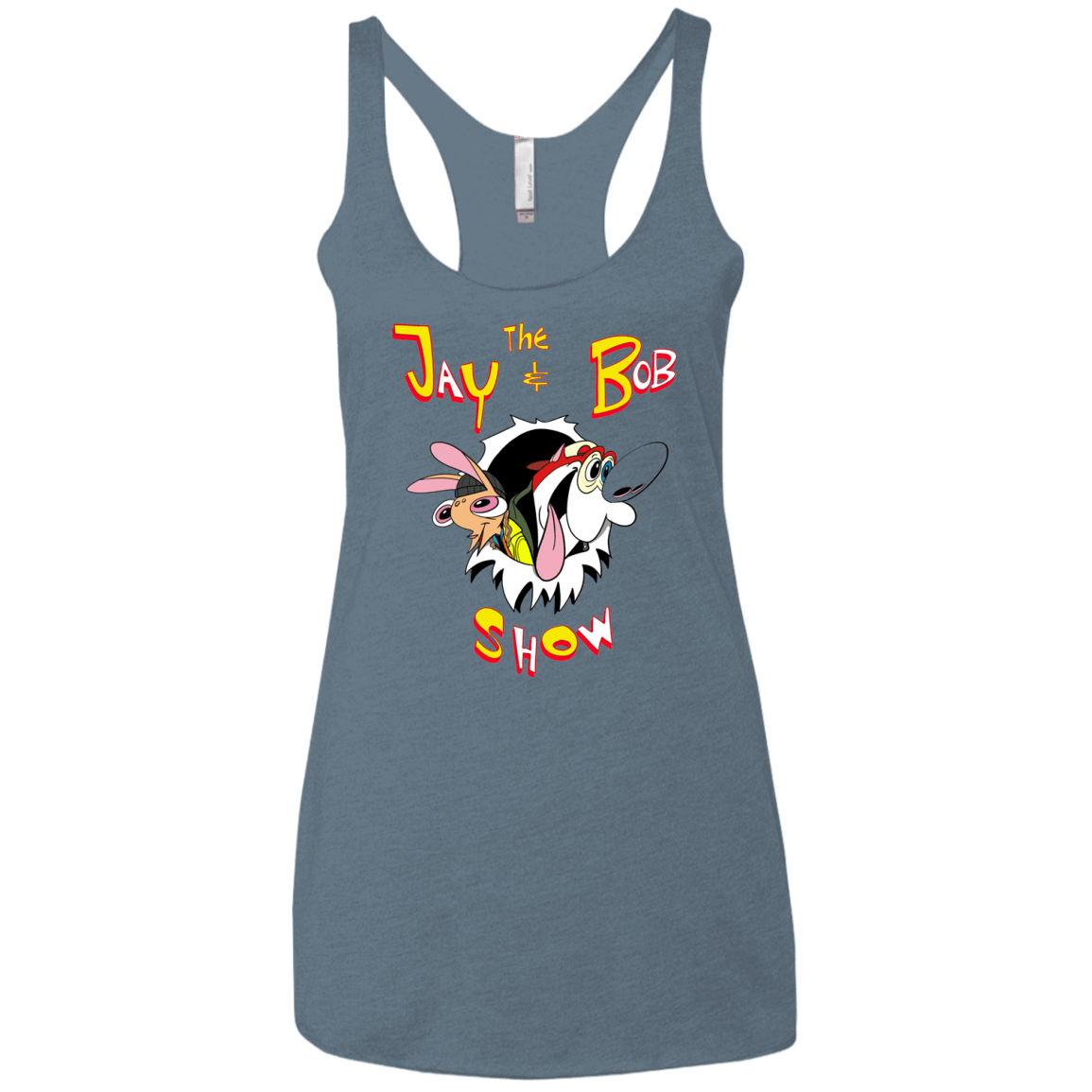 T-Shirts Indigo / X-Small Jay & Bob Women's Triblend Racerback Tank