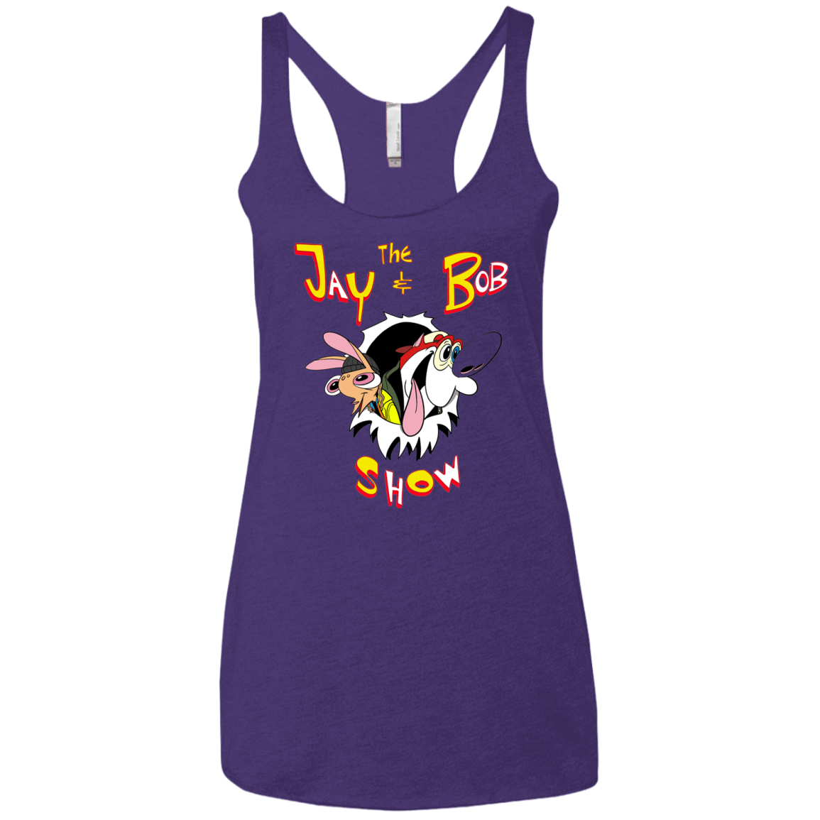 T-Shirts Purple Rush / X-Small Jay & Bob Women's Triblend Racerback Tank