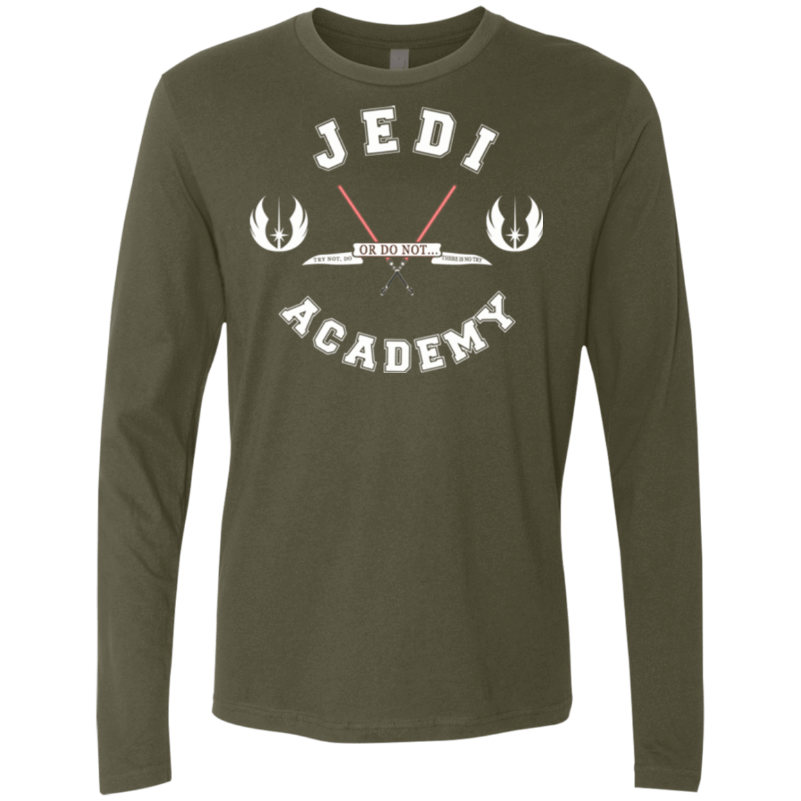 T-Shirts Military Green / Small Jedi academy Men's Premium Long Sleeve