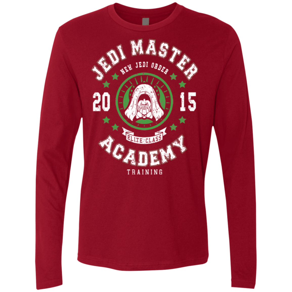 T-Shirts Cardinal / Small Jedi Master Academy 15 Men's Premium Long Sleeve