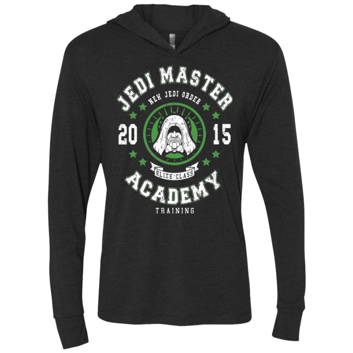 Jedi Master Academy 15 Triblend Long Sleeve Hoodie Tee
