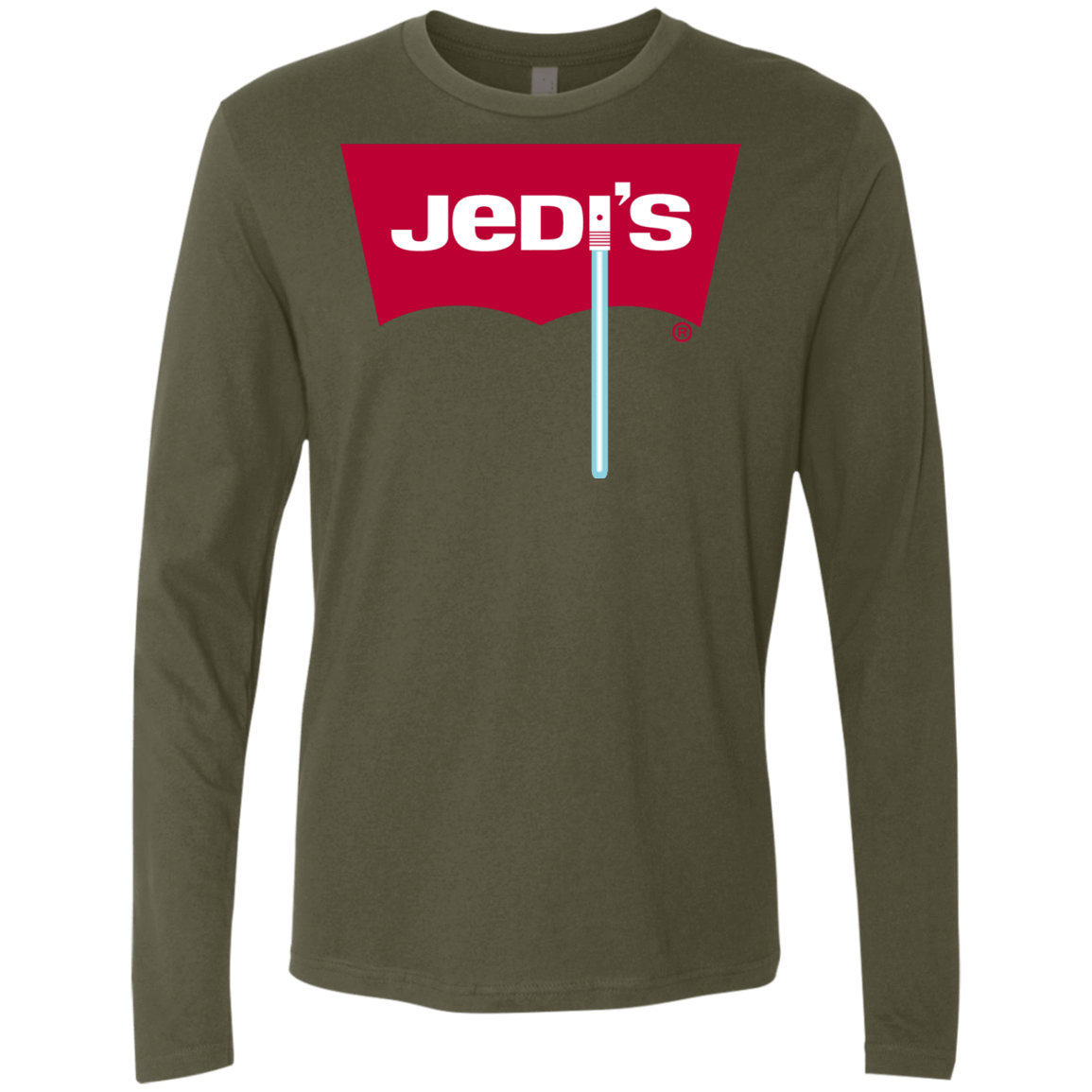 T-Shirts Military Green / S Jedi's Men's Premium Long Sleeve