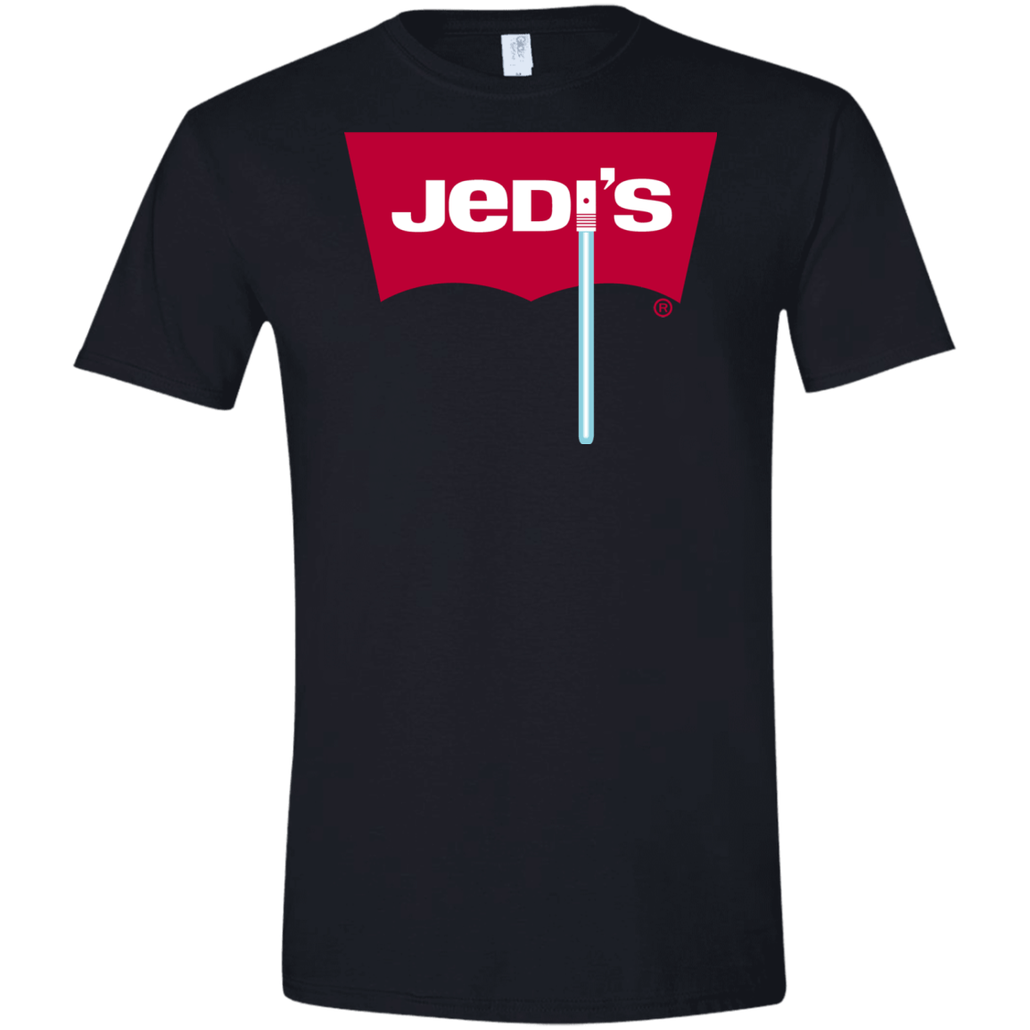 T-Shirts Black / X-Small Jedi's Men's Semi-Fitted Softstyle