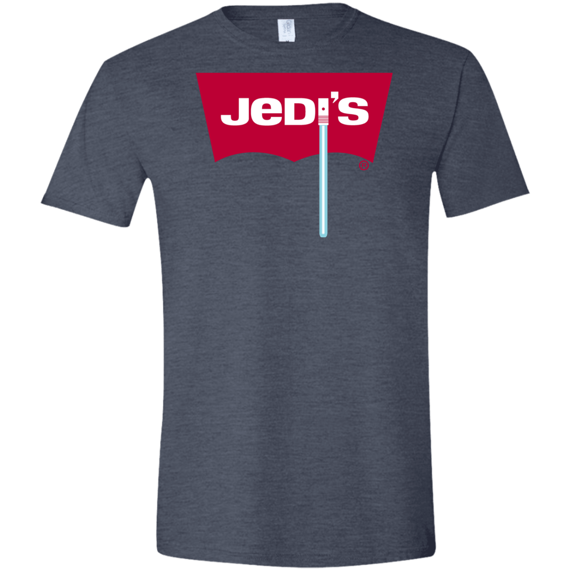 T-Shirts Heather Navy / S Jedi's Men's Semi-Fitted Softstyle