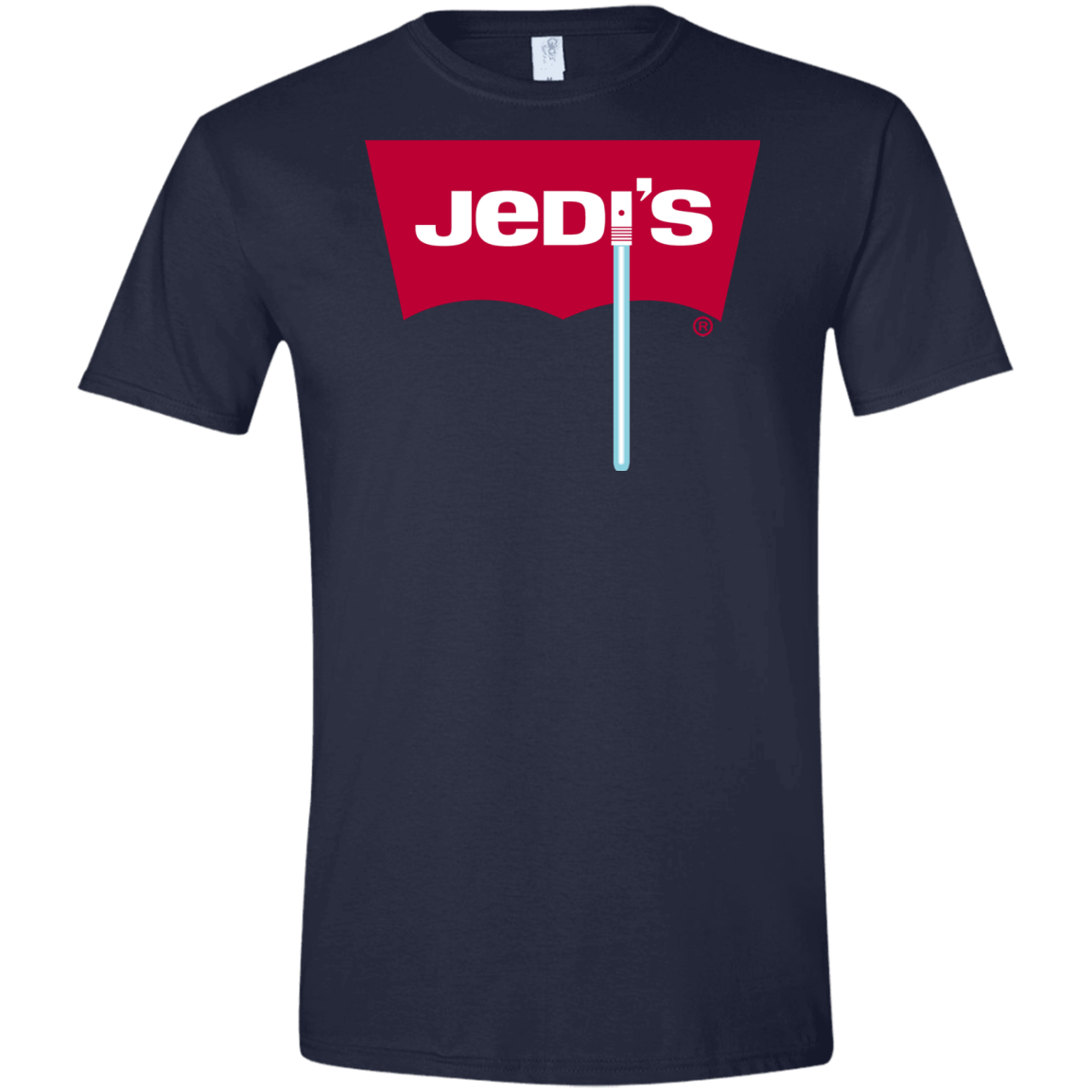 T-Shirts Navy / X-Small Jedi's Men's Semi-Fitted Softstyle