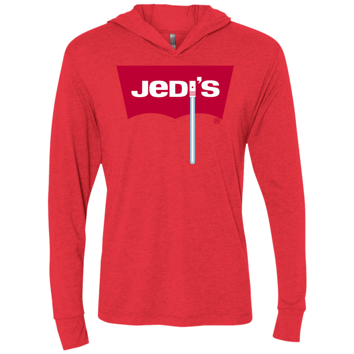 T-Shirts Vintage Red / X-Small Jedi's Triblend Long Sleeve Hoodie Tee