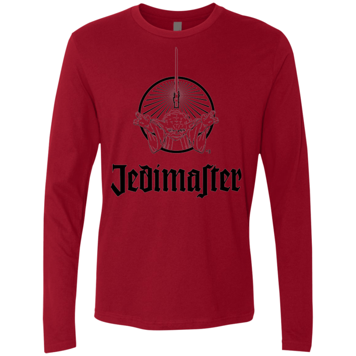T-Shirts Cardinal / S Jedimaster Men's Premium Long Sleeve